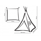 Teepee tents for children TIPI 1062 